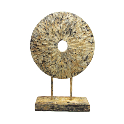 Rzeźba drewniana na podstawie Ozdoba drewniana Koło